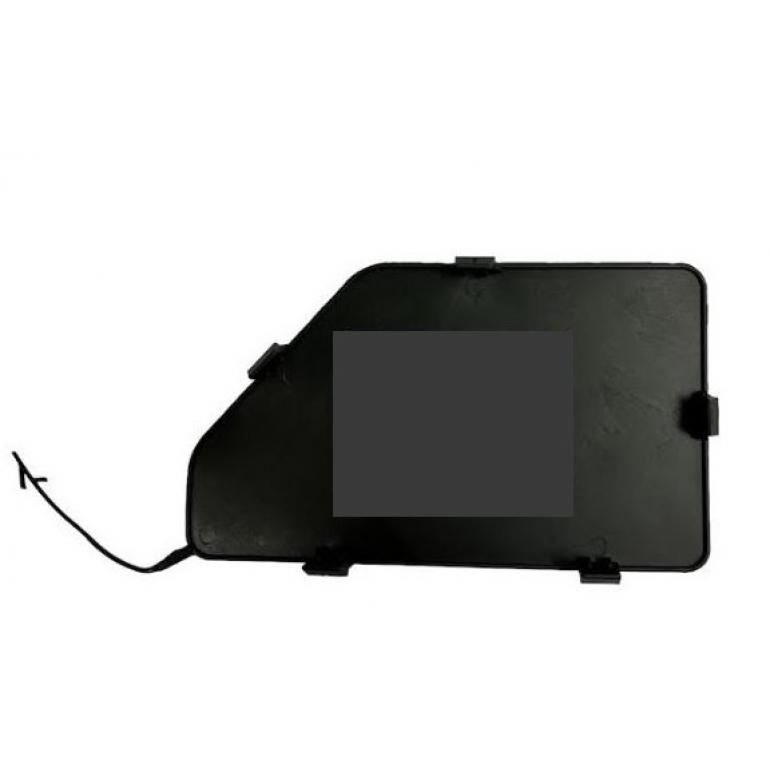 BLACK FRONT BUMPER BLANK COVER PASSENGER SIDE LH