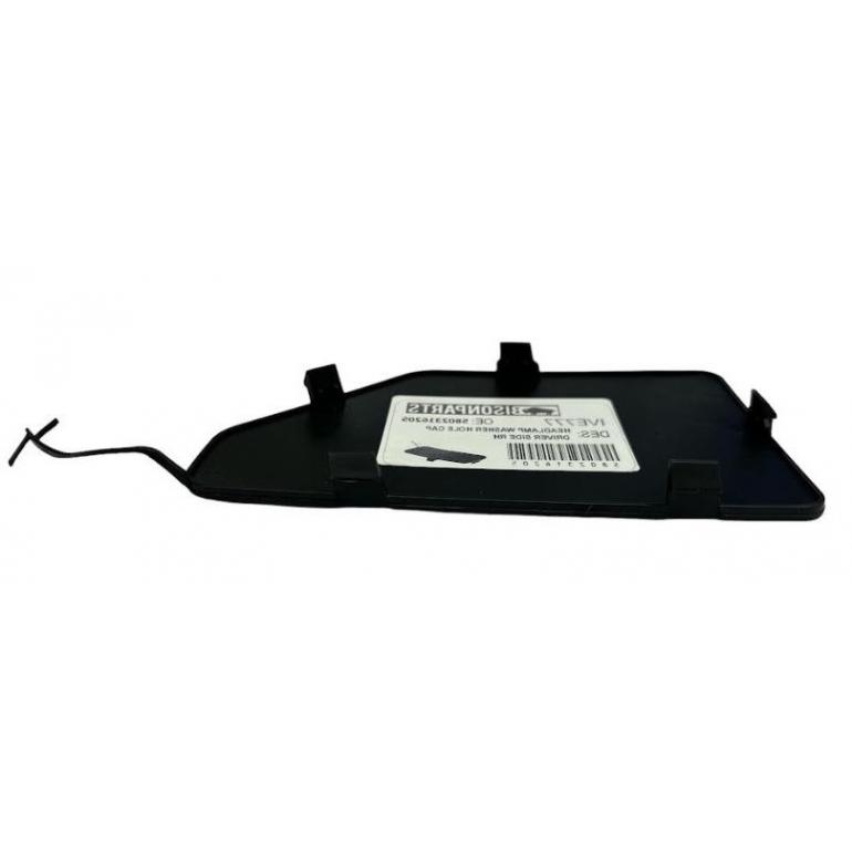 BLACK FRONT BUMPER BLANK COVER PASSENGER SIDE LH