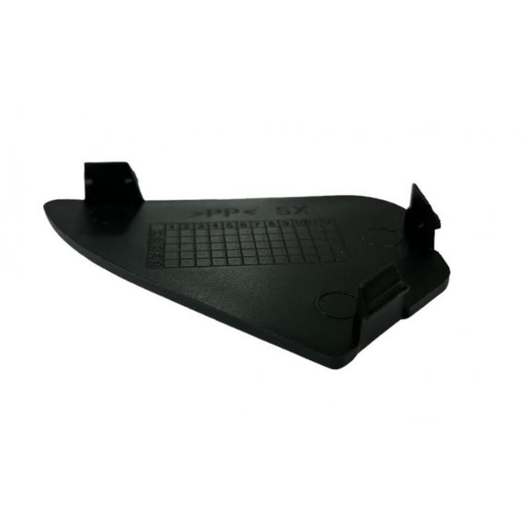 BLACK FRONT BUMPER BLANK COVER DRIVER SIDE RH
