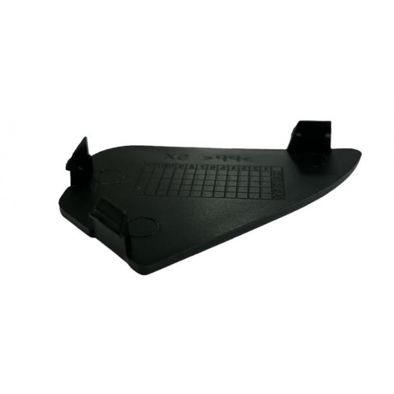 BLACK FRONT BUMPER BLANK COVER PASSENGER SIDE LH