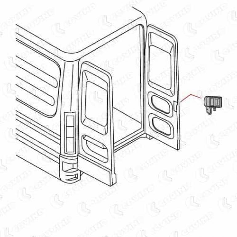 ELECTRIC REAR OUTER DOOR HANDLE DRIVER SIDE RH