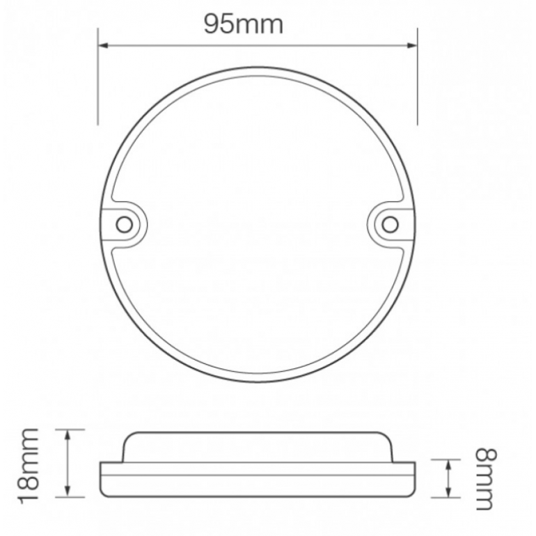 95MM ROUND FOG LAMP