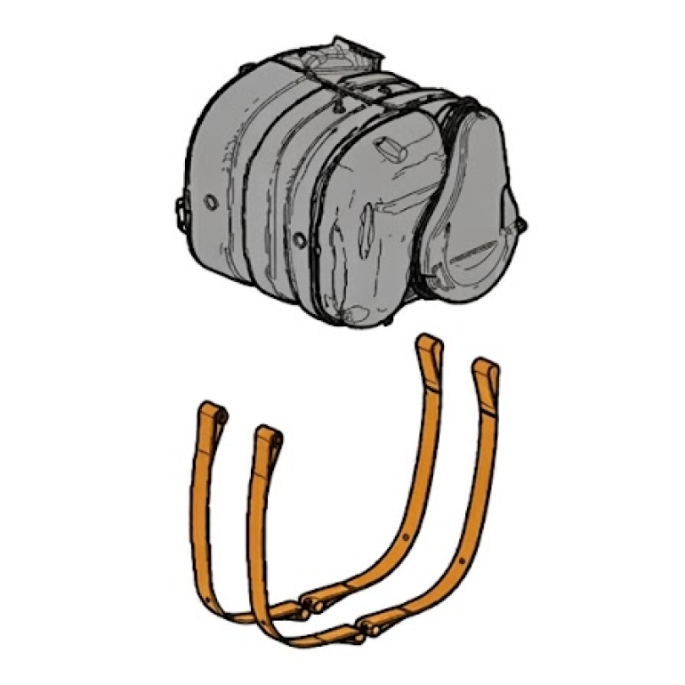 EXHAUST SILENCER MOUNTING STRAP