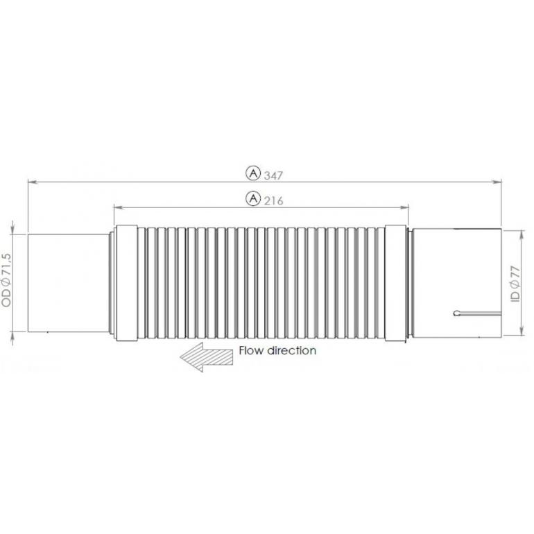 EXHAUST FLEXI INTERMEDIATE PIPE