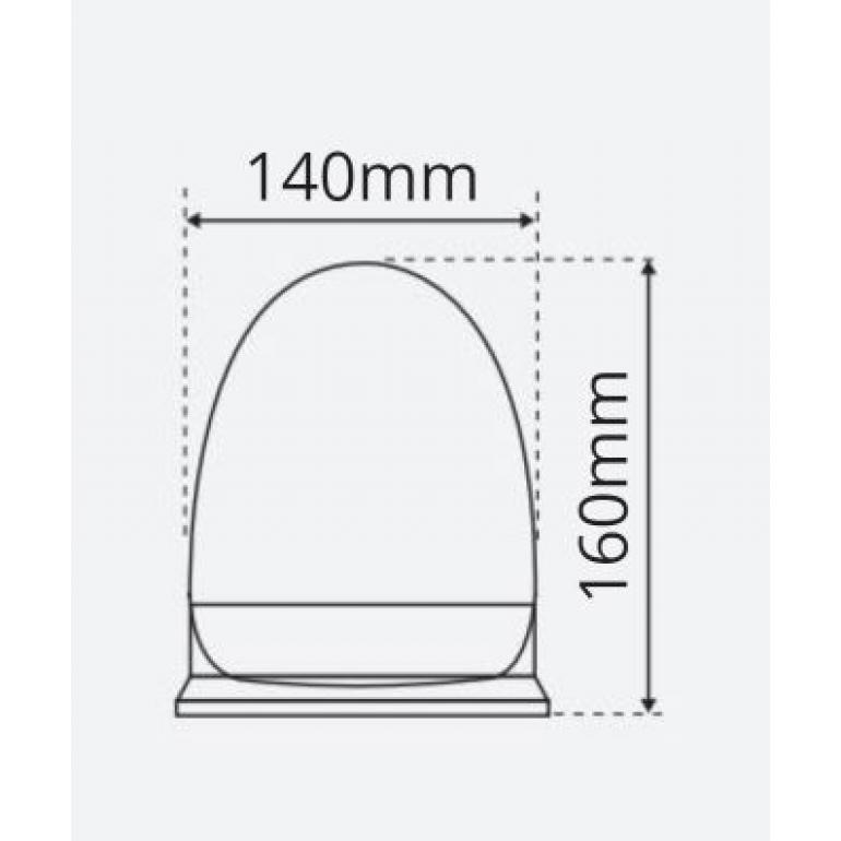 LED AMBER 3 BOLT MOUNTED BEACON 10-30 VOLT