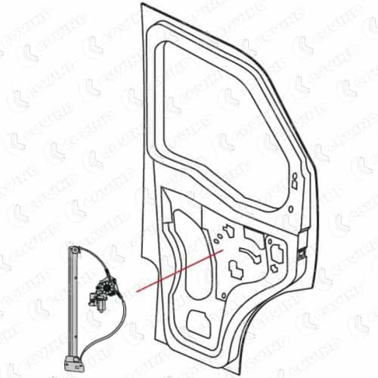 2 PIN ELECTRIC WINDOW REGULATOR & MOTOR PASSENGER SIDE LH