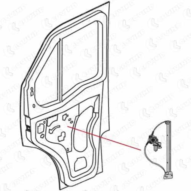 6 PIN ELECTRIC WINDOW REGULATOR & MOTOR DRIVER SIDE RH