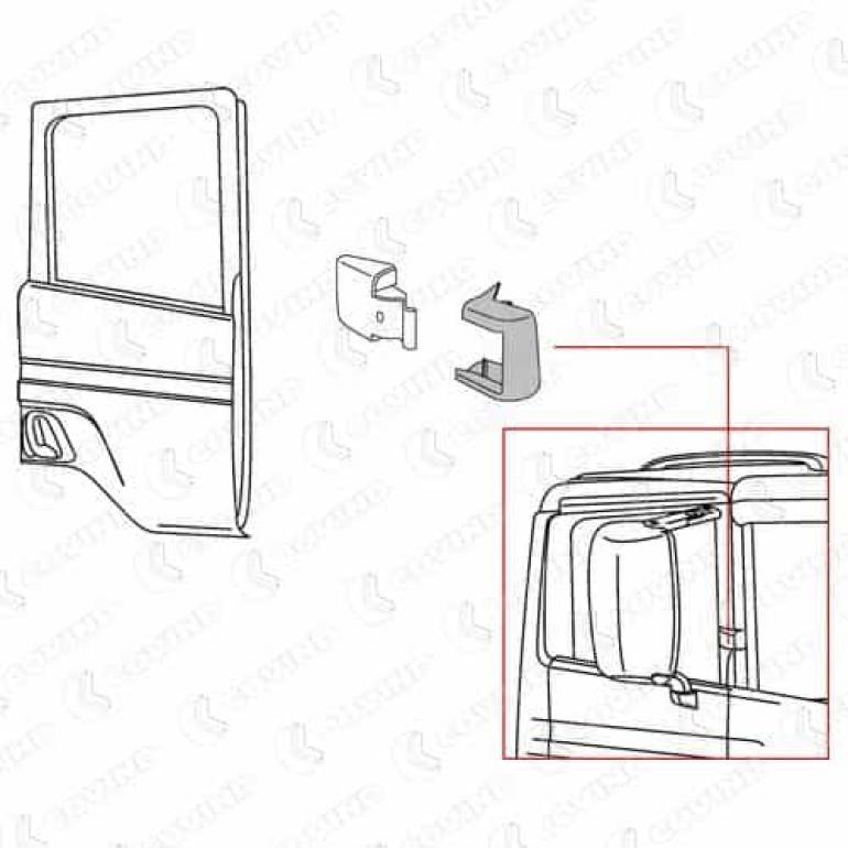 PILLAR HINGE COVER DRIVER SIDE RH