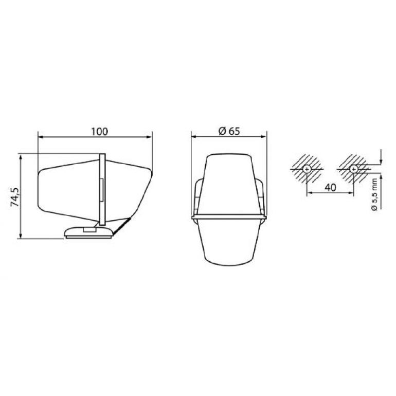 CLEAR FRONT POSITION MARKER LAMP