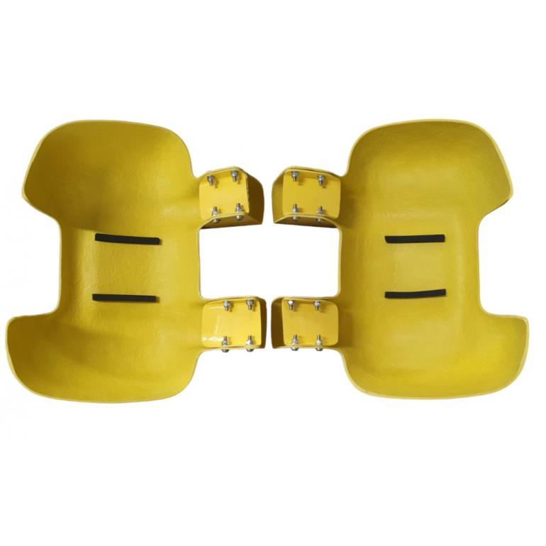 LONG ARM YELLOW SUPER STRONG MIRROR GUARD SET RH & LH (PAIR)