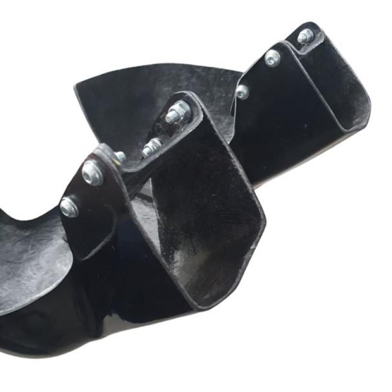 LONG ARM BLACK SUPER STRONG MIRROR GUARD SET RH & LH (PAIR)