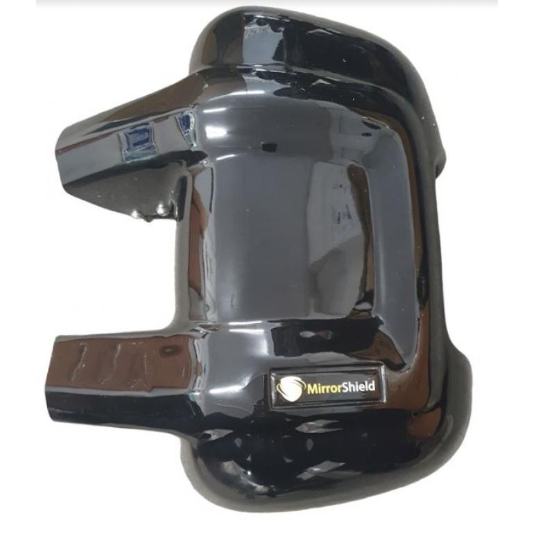 LONG ARM BLACK SUPER STRONG MIRROR GUARD SET RH & LH (PAIR)