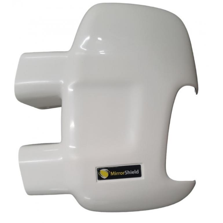 LONG ARM WHITE SUPER STRONG MIRROR GUARD SET RH & LH (PAIR)