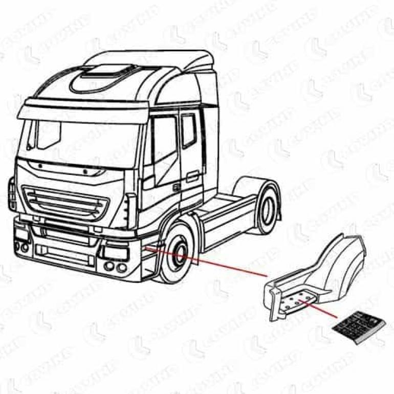 STEPWING TREAD PLATE PASSENGER SIDE LH