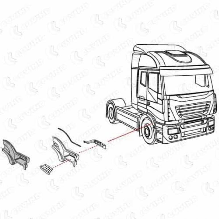 UPPER STEPWING DRIVER SIDE RH