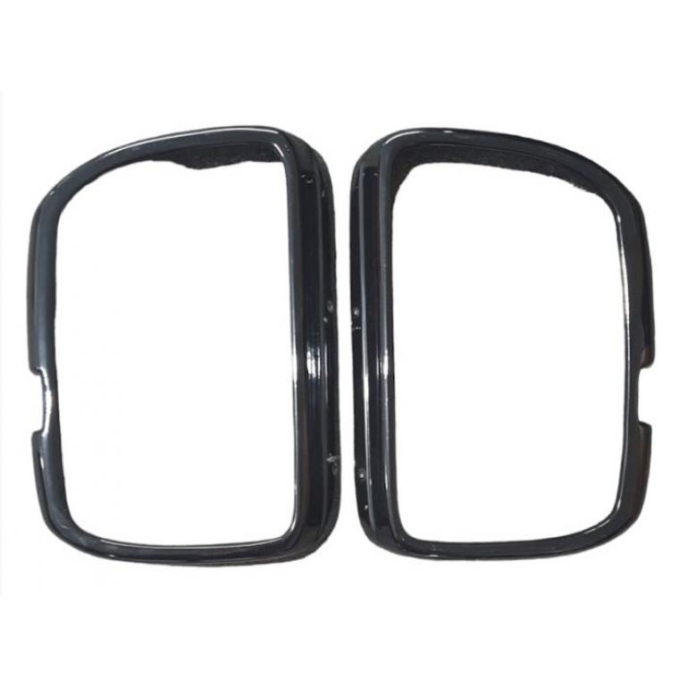 BLACK SUPER STRONG MIRROR GUARD SET RH & LH (PAIR)