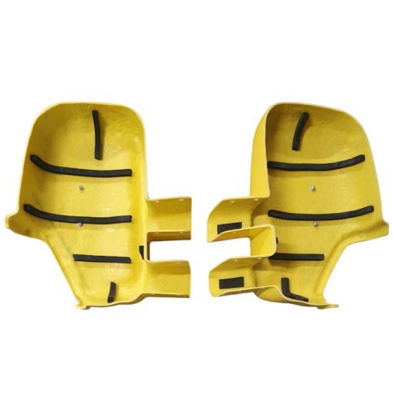 LONG ARM YELLOW SUPER STRONG MIRROR GUARD SET RH & LH (PAIR)
