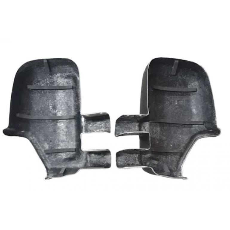 LONG ARM BLACK SUPER STRONG MIRROR GUARD SET RH & LH (PAIR)