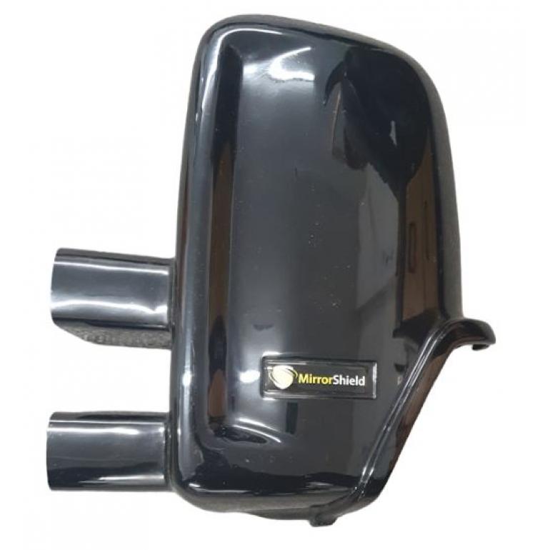 LONG ARM BLACK SUPER STRONG MIRROR GUARD SET RH & LH (PAIR)