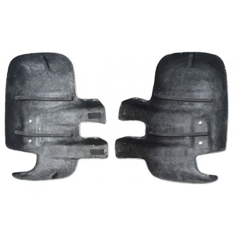 LONG ARM BLACK SUPER STRONG MIRROR GUARD SET RH & LH (PAIR)