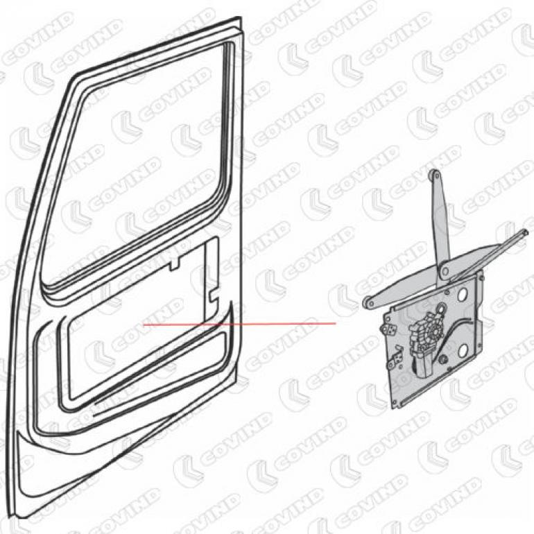 ELECTRIC WINDOW LIFT REGULATOR WITH MOTOR DRIVER SIDE RH