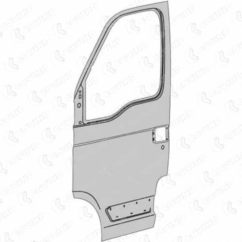 PRIMED DOOR SHELL ONLY PASSENGER SIDE LH