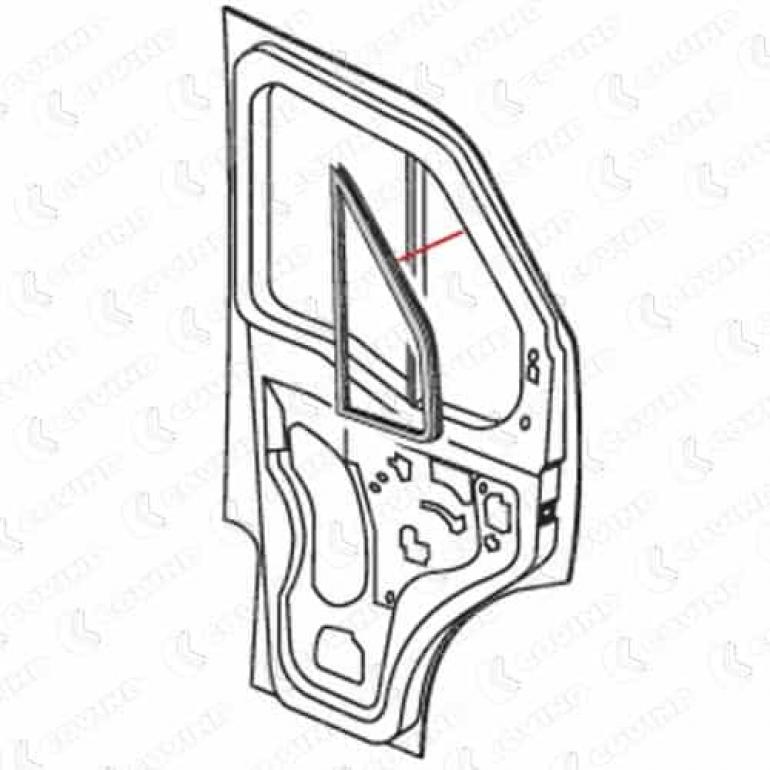 FRONT DOOR WEATHER STRIP PASSENGER SIDE LH