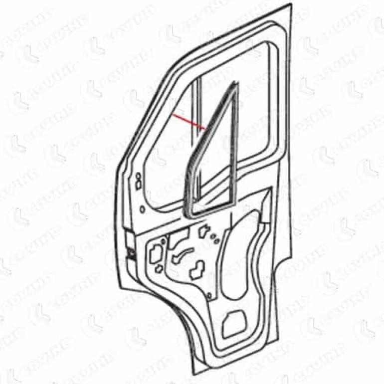 FRONT DOOR WEATHER STRIP DRIVER SIDE RH