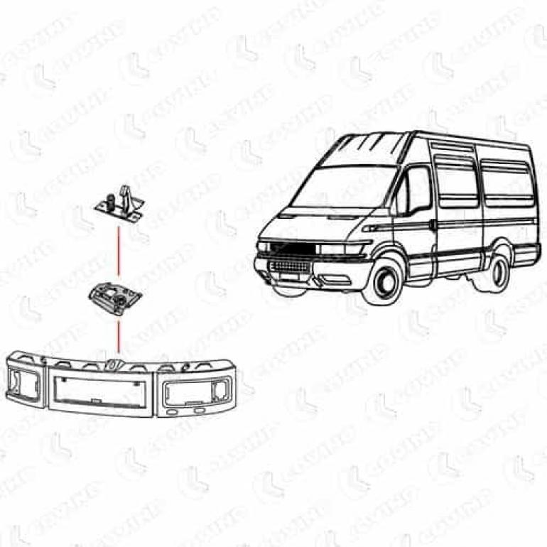 BONNET HOOD CATCH PLATE LOCK