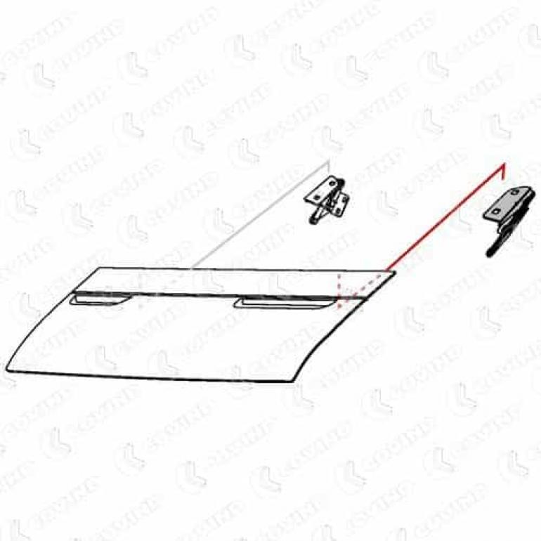 FRONT BONNET HOOD HINGE PASSENGER SIDE LH