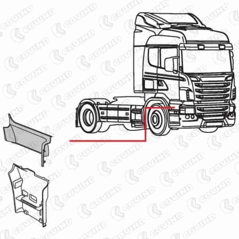 STEP WALL UPPER COVER DRIVER SIDE RH