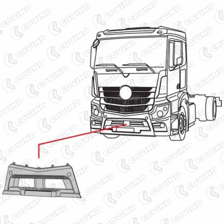 PRIMED CENTRE BUMPER SECTION
