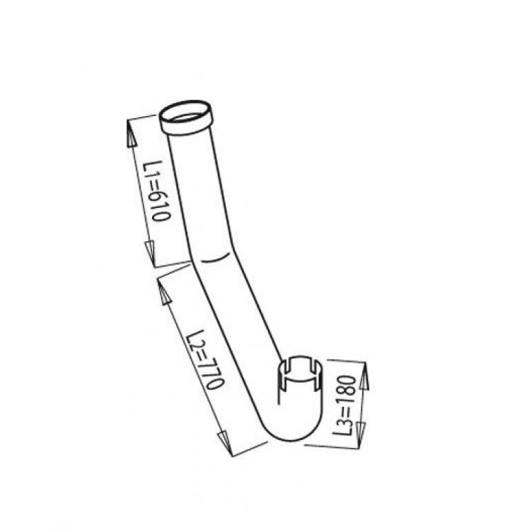 EXHAUST LOWER FRONT PIPE SECTION