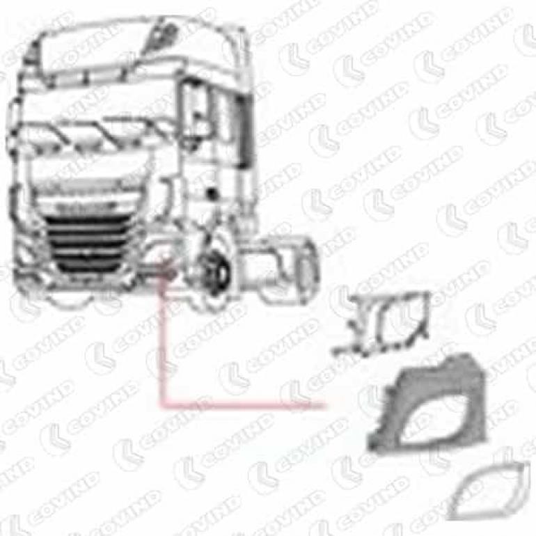 PRIMED HEADLAMP SURROUND PASSENGER SIDE LH