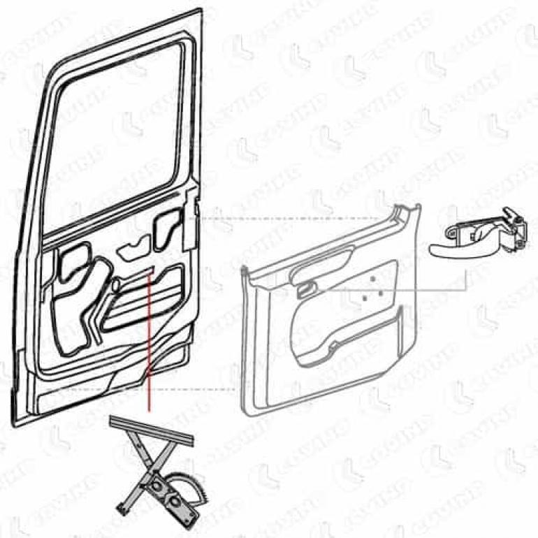 ELECTRIC WINDOW LIFT REGULATOR ONLY DRIVER SIDE RH