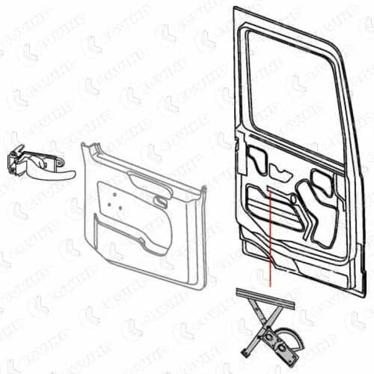 ELECTRIC WINDOW LIFT REGULATOR ONLY PASSENGER SIDE LH