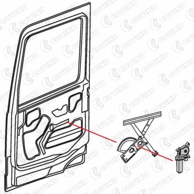 6 PIN ELECTRIC WINDOW LIFT REGULATOR MOTOR PASSENGER SIDE LH