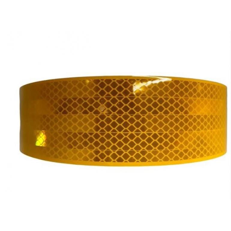YELLOW REFLECTIVE CONSPICUITY TAPE 50 METRES