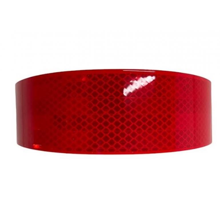 RED REFLECTIVE CONSPICUITY TAPE 50 METRES