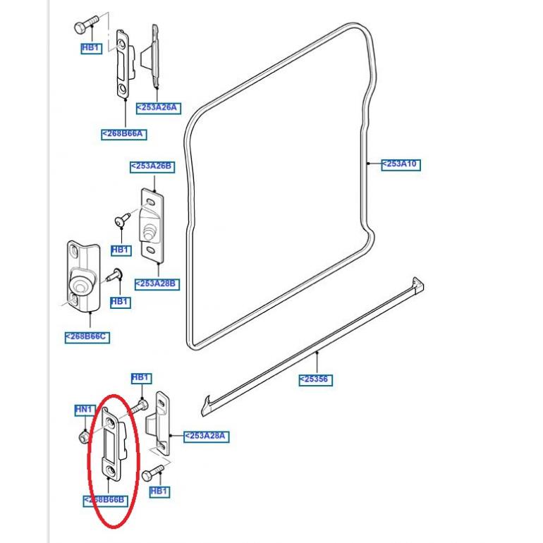 SIDE SLIDING DOOR LOWER GUIDE PLATE