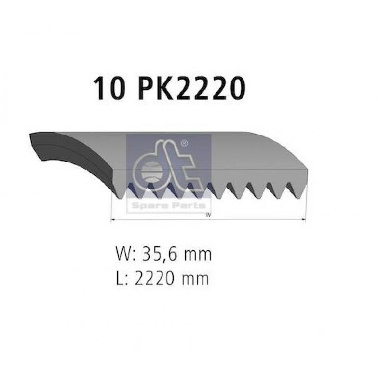 10 RIBBED MUTI V-BELT 2220MM