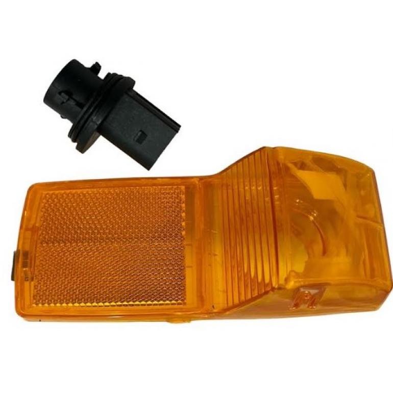 AMBER STEPWELL SIDE REPEATER LAMP & BULB HOLDER