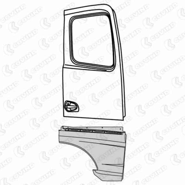 GREY DOOR EXTENSION PANEL DRIVER SIDE RH