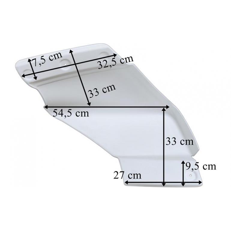REAR UPPER FAIRING SPOILER DRIVER SIDE RH