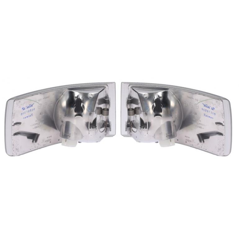 CLEAR FRONT INDICATORS WITH BULB HOLDERS (PAIR)