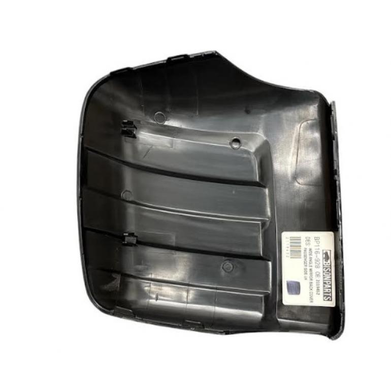 'GROOVED WIDE ANGLE MIRROR BACK COVER PASSENGER SIDE LH