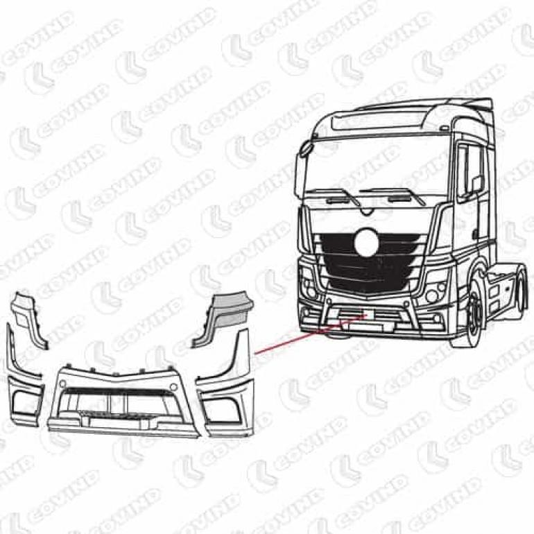 PRIMED HEADLAMP UPPER TRIM PANEL PASSENGER SIDE LH