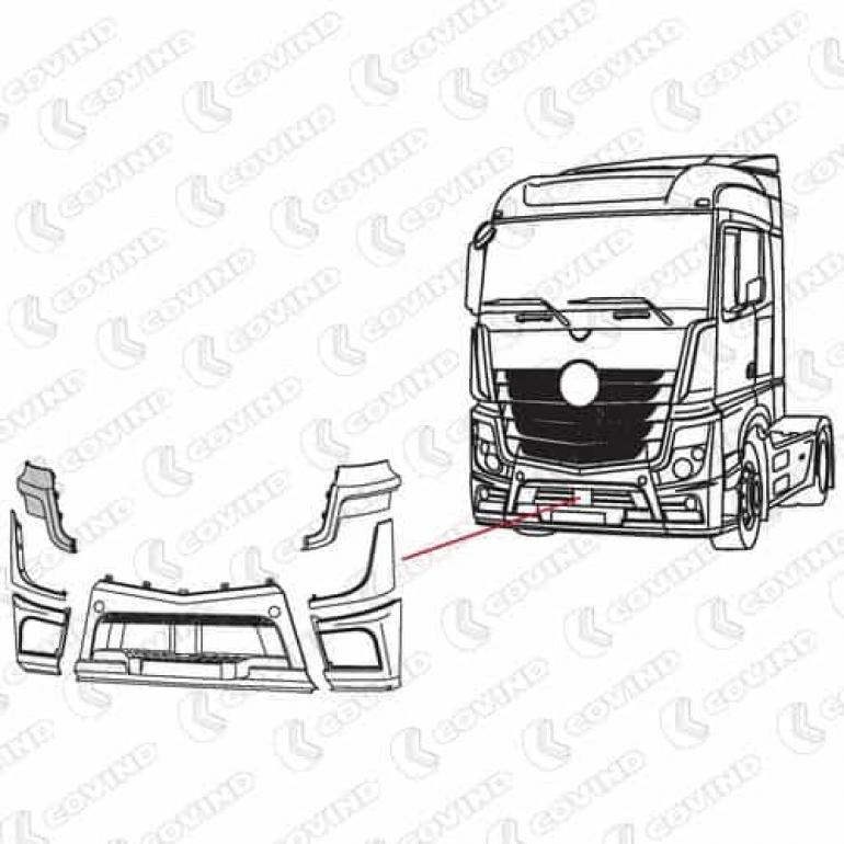 PRIMED HEADLAMP UPPER TRIM PANEL DRIVER SIDE RH