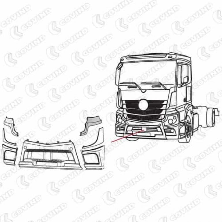 PRIMED HEADLAMP UPPER TRIM PANEL PASSENGER SIDE LH