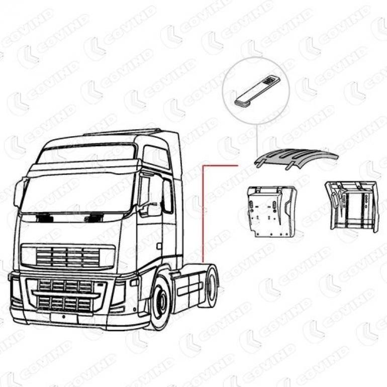 REAR AXLE HIGH PROFILE WING TOP ONLY FITS RH OR LH